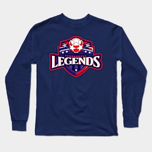 Tchoukball Legends | Red Sports Ball Shield Long Sleeve T-Shirt